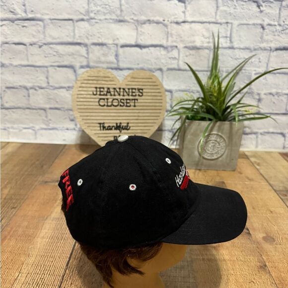 Vintage 90s Harley Davidson Cafe New York NYC Ride Free Biker Snapback Cap Hat - Picture 2 of 10